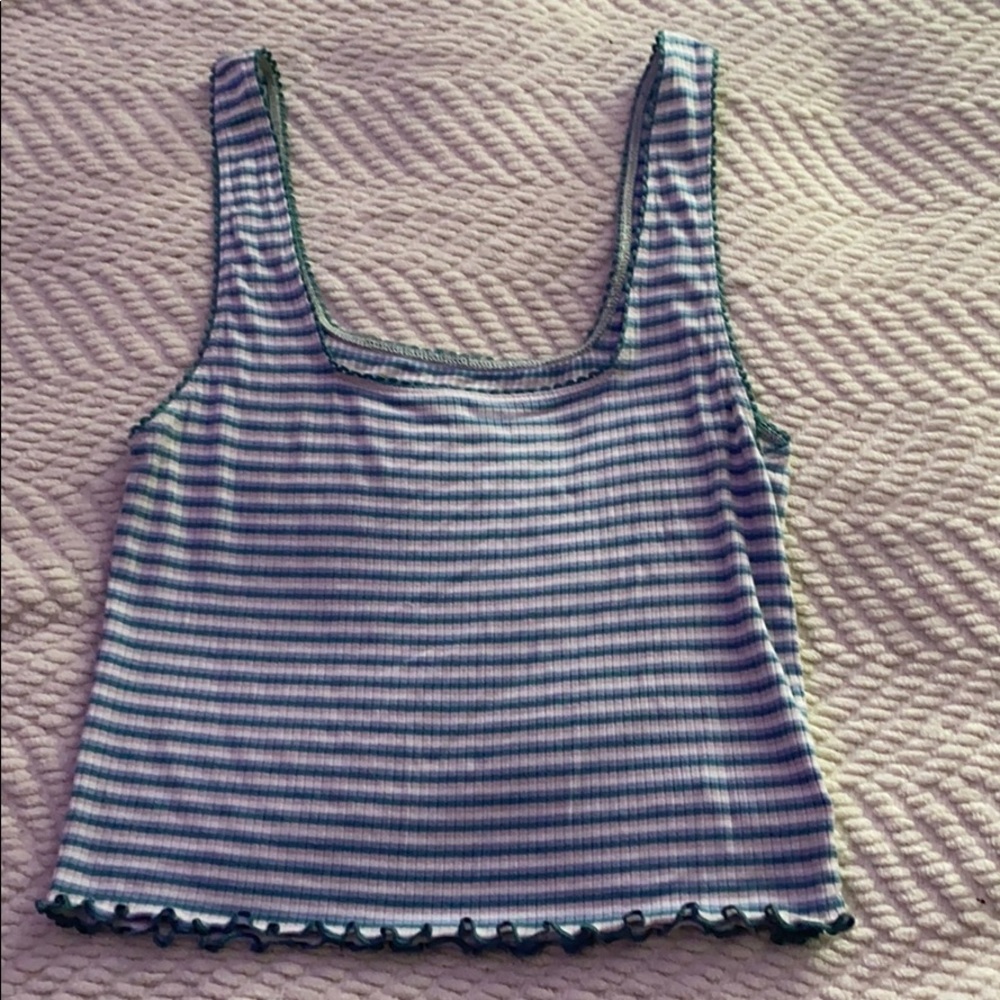 AE striped crop top